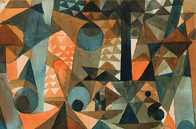 Translucencies, Orange Blue Paul Klee